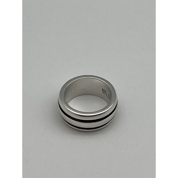 Tiffany & Co .Atlas Groove Wide Band Ring 925 Sterling  Tiffany & Co Sterling Silver 925 Atlas Groove Ring Band Size 6